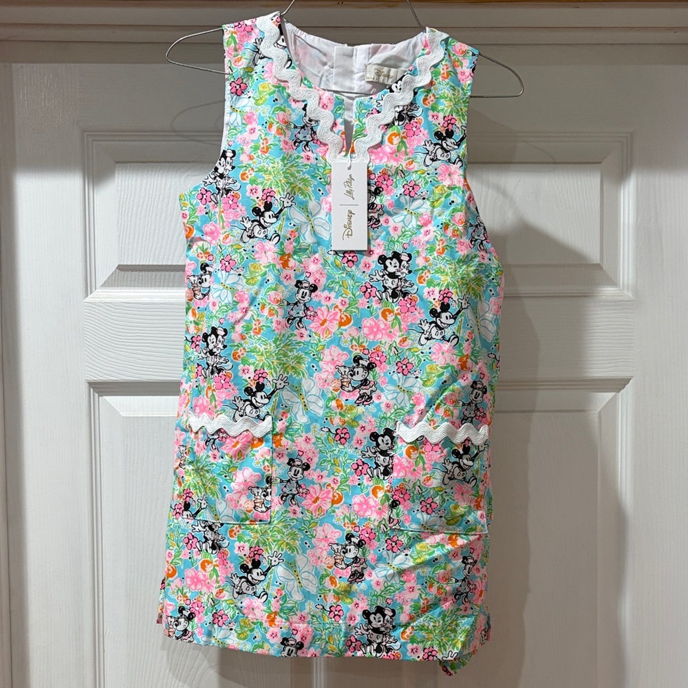Lilly Pulitzer Floral Print Dress with Character Design